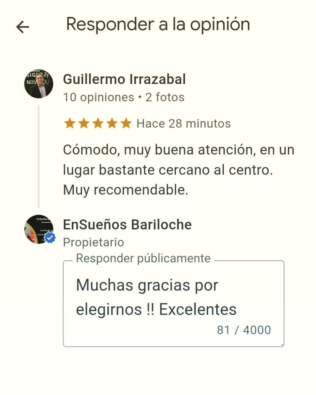 Ensueños Bariloche Apartamento San Carlos de Bariloche